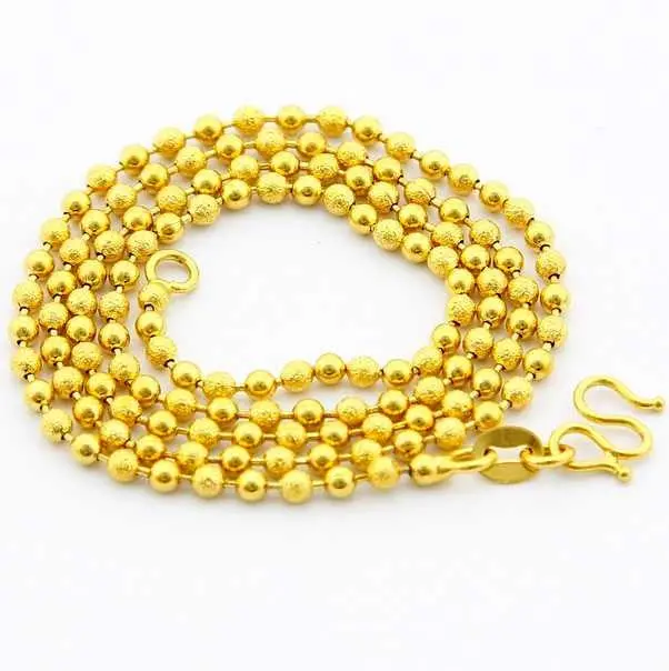 24K Gp Gold Plated Necklace Mens & Women Yellow Gold Golden Jewelry Necklace Yhdn 89 1