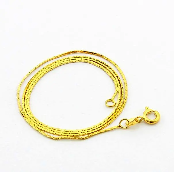 24K Gp Gold Plated Necklace Mens & Women Yellow Gold Golden Jewelry Necklace Yhdn 92 1