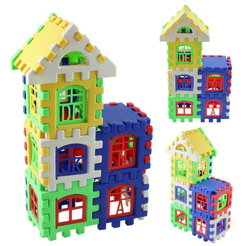 24Pcs Mini Building Blocks Toys Construction Models Diy 3D Learning Educational Bricks Kids Baby Toys 1