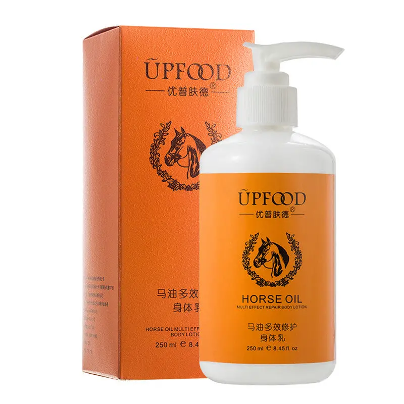 250Ml Upfood Horse Oil Whitening Body Lotion Lightening Body Facial Skin Cream Hydrating Treatment Skin Care 1