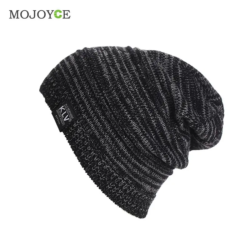 25*23Cm Fashion New Men Women Beanie Oversize Warm Hat Ski Orlon Knitted Cap Skull Unsex Mens Ladies Skull Cap Gorro Cap 1