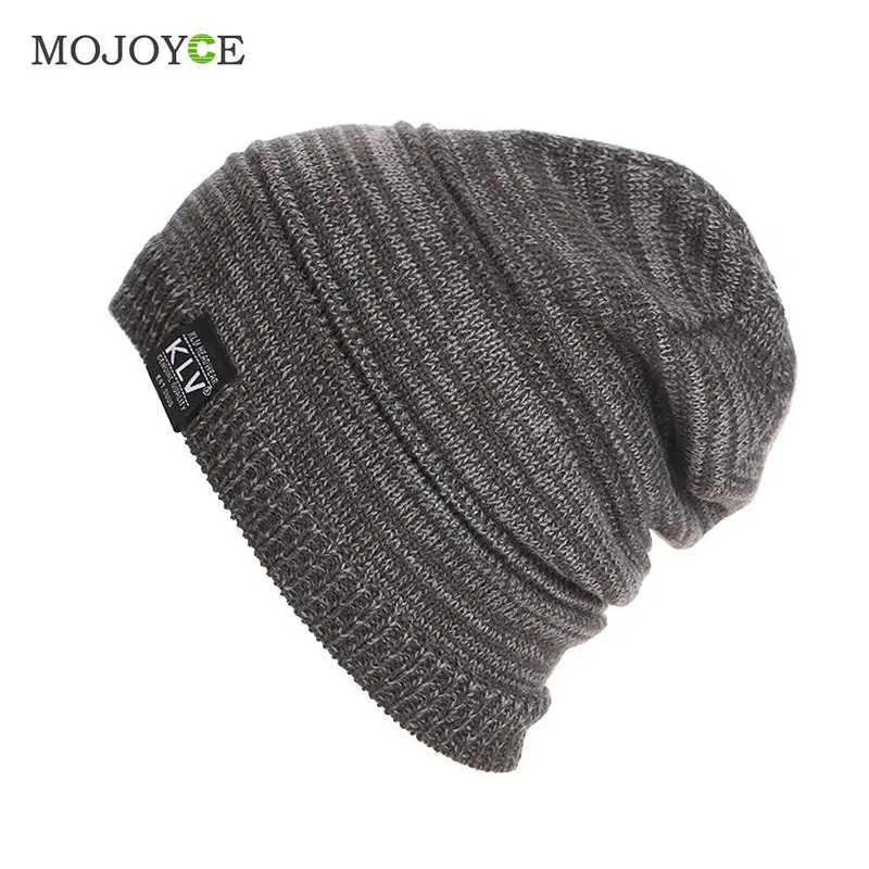 25*23Cm Fashion New Men Women Beanie Oversize Warm Hat Ski Orlon Knitted Cap Skull Unsex Mens Ladies Skull Cap Gorro Cap 2
