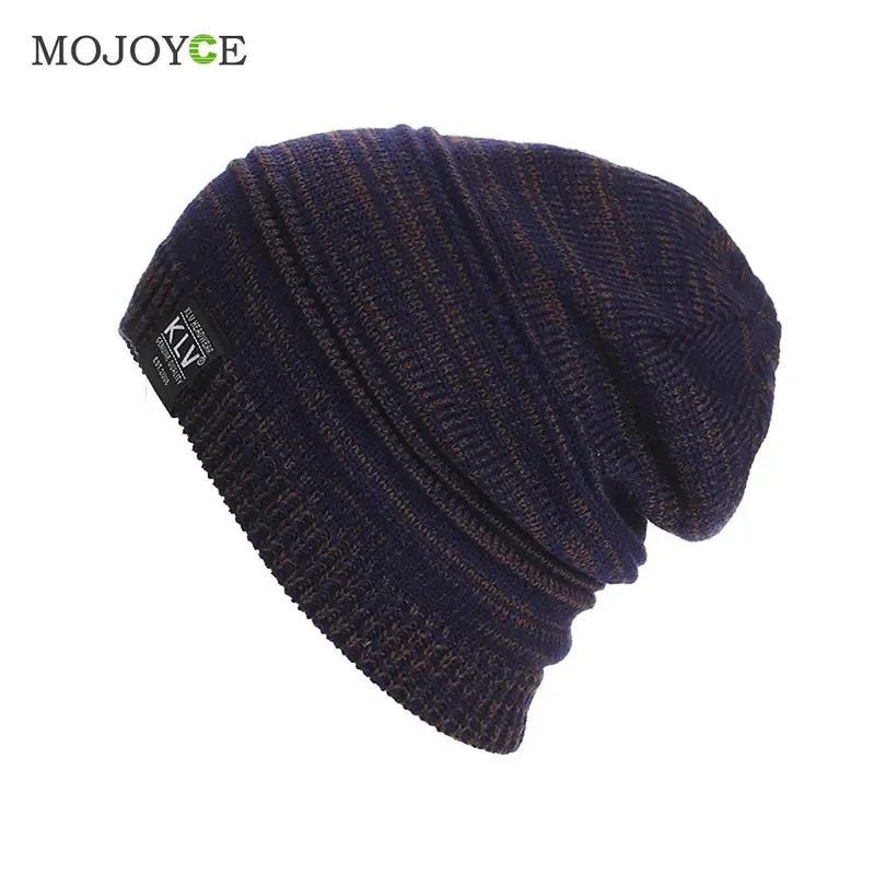 25*23Cm Fashion New Men Women Beanie Oversize Warm Hat Ski Orlon Knitted Cap Skull Unsex Mens Ladies Skull Cap Gorro Cap 3