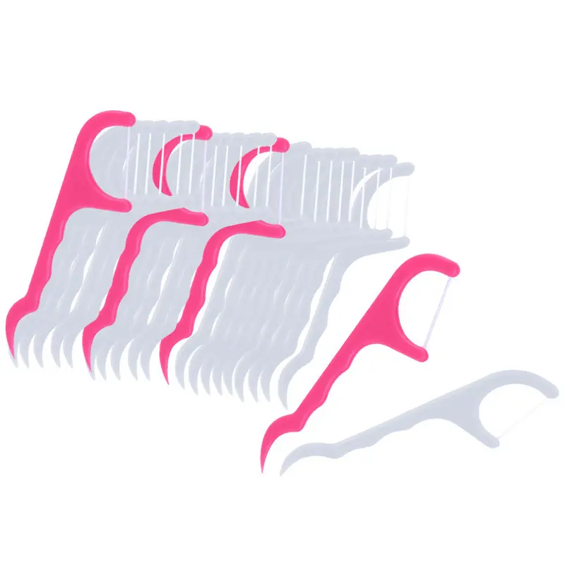 25Pcs Healthy Dental Teeth Floss Flosser Flossing Brush Toothpick Teeth Cleaning Useful 2