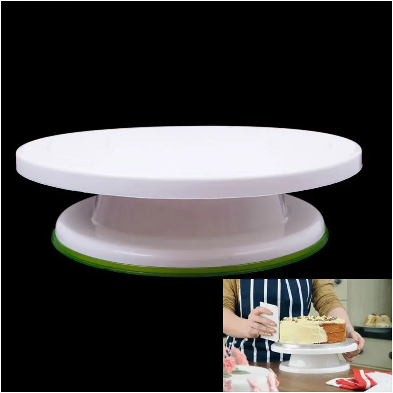28Cm Cake Turntable Decoration Modelling Tool Display Stand Cake Rotating Mould 55302 2