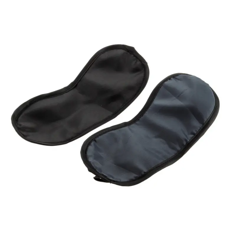 2Pc Black Sleeping Eye Mask Blindfold Travel Sleep Aid Cover Light Guidebest Price 1