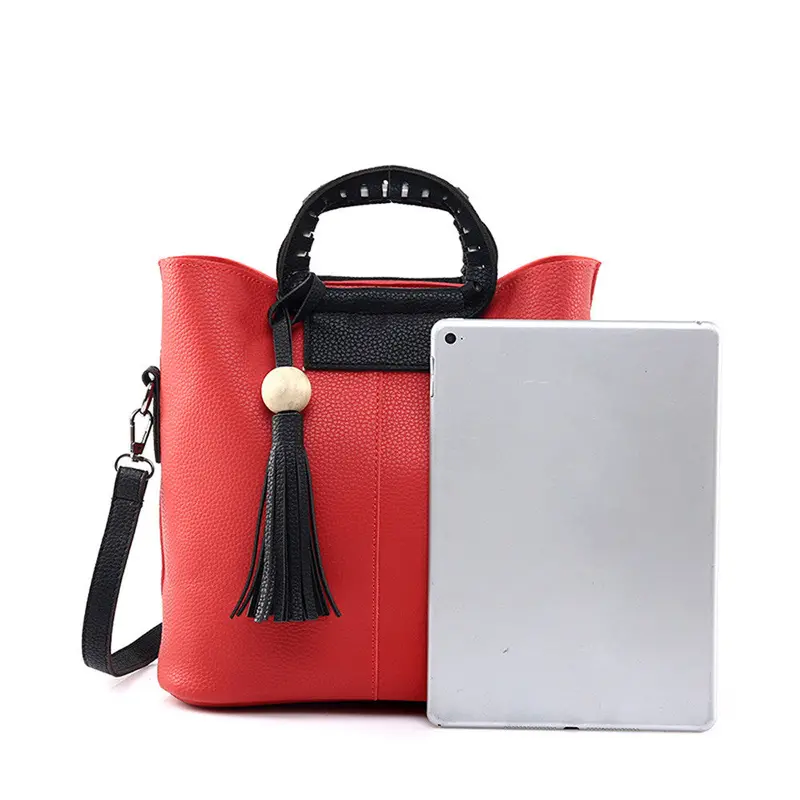 2Pc Famous Women Vintage Tassel Leather Bag Designer Crossbody Shoulder Bags+Clutch Bag Women Messenger Bags Bolsa 5