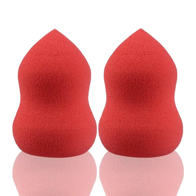 2Pc Foundation Sponge Blender Blending Facial Makeup Gourd-Shaped Three-Dimensional Cosmetic Puff Flawless Beauty Powder Puff 1