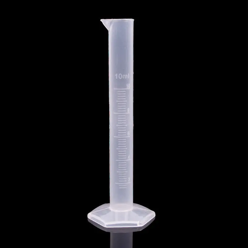2Pcs 10Ml Measuring Cylinder Graduated Laboratory Trial Jar Test Liquid Tube Tool 51306 1