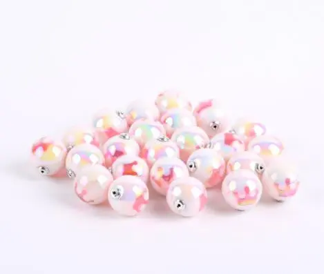 2Pcs-16Mm Colorful Round Pearl Ear Plug Earrings Ball Pearl Earring Finding Accessories 1