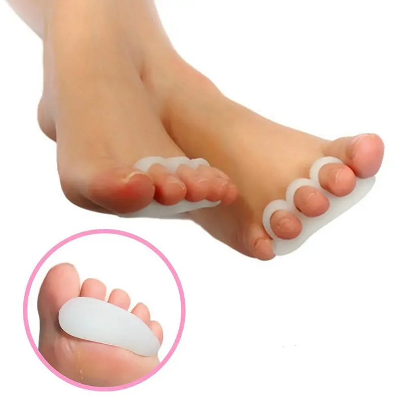 2Pcs Gel Toe Separators Stretchers Alignt Overlapping Toes Ortics Hammer Toes Orthopedic Cushion Feet Care Shoes Insoles 1
