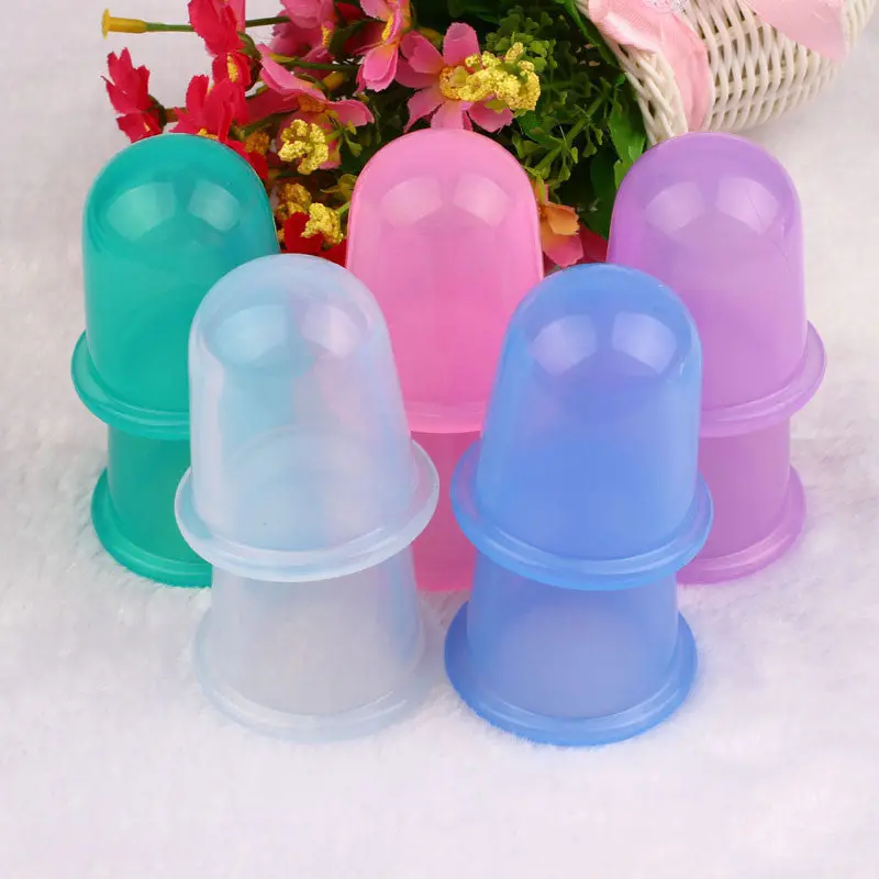 2Pcs Health Care Small Body Cups Anti Cellulite Vacuum Silicone Massage Cupping Cups 5.5Cm * 5.5Cm 1