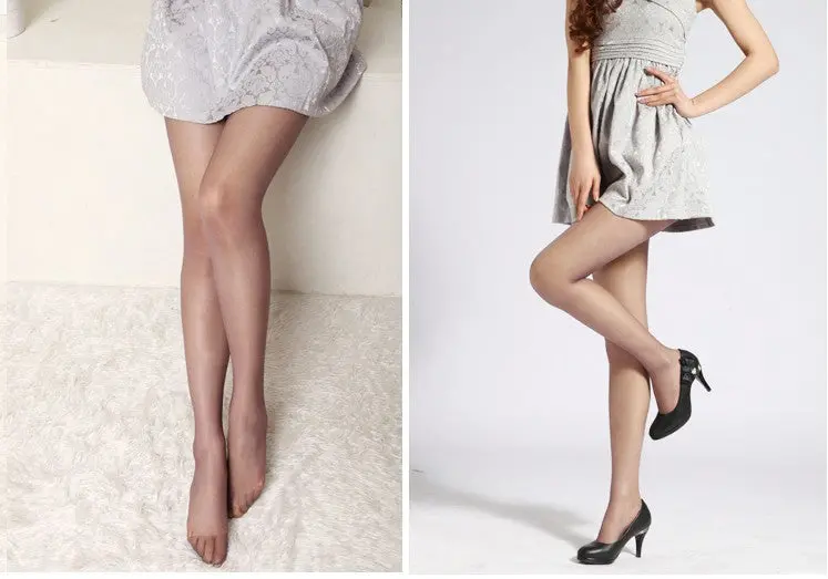 2Pcs Ladysexy Nylon Spandex Transparent Tights Pantyhose Color Stockings 2