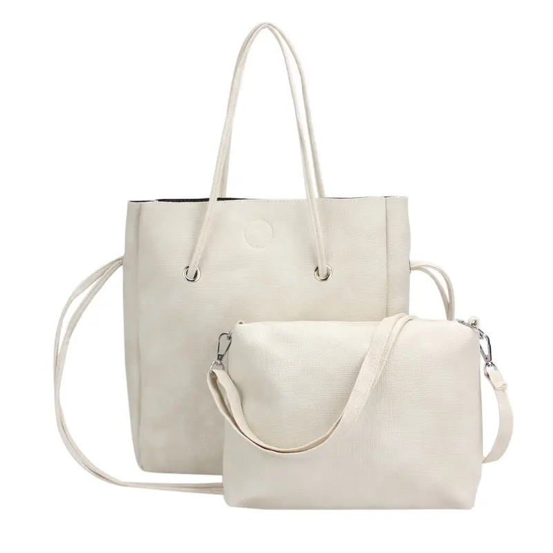 2Pcs New Fashion Women Leather Handbag Crossbody Bag Tote Large Capacity Famous Brand Designer Handbag Composite Bag 3