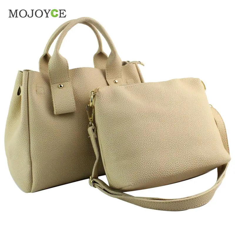 2Pcs New Pu Leather Women Bag Embossed Women Leather Handbag Leisure Shoulder Crossbody Bag Women Messenger Bags Bolsa Sac 2