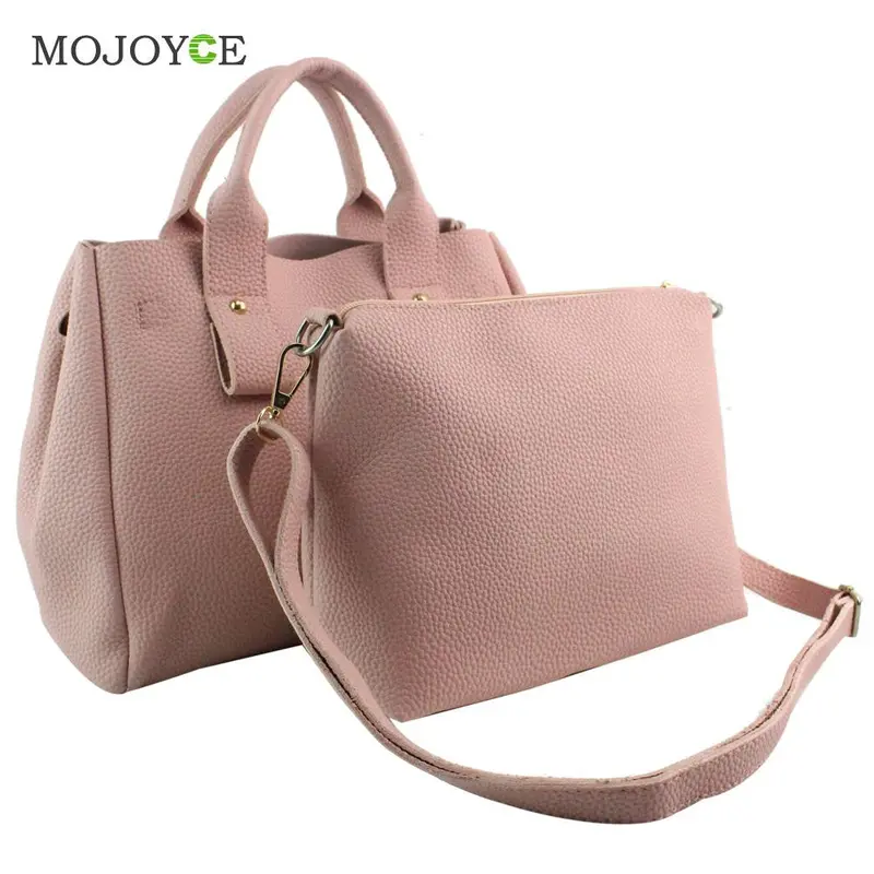 2Pcs New Pu Leather Women Bag Embossed Women Leather Handbag Leisure Shoulder Crossbody Bag Women Messenger Bags Bolsa Sac 4