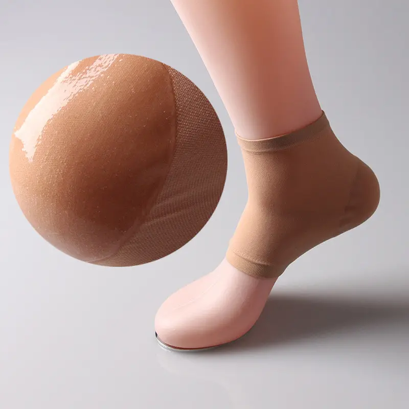 2Pcs Silicone Foot Care Moisturizing Gel Heel Socks Cracked Foot Skin Care Protector L 1