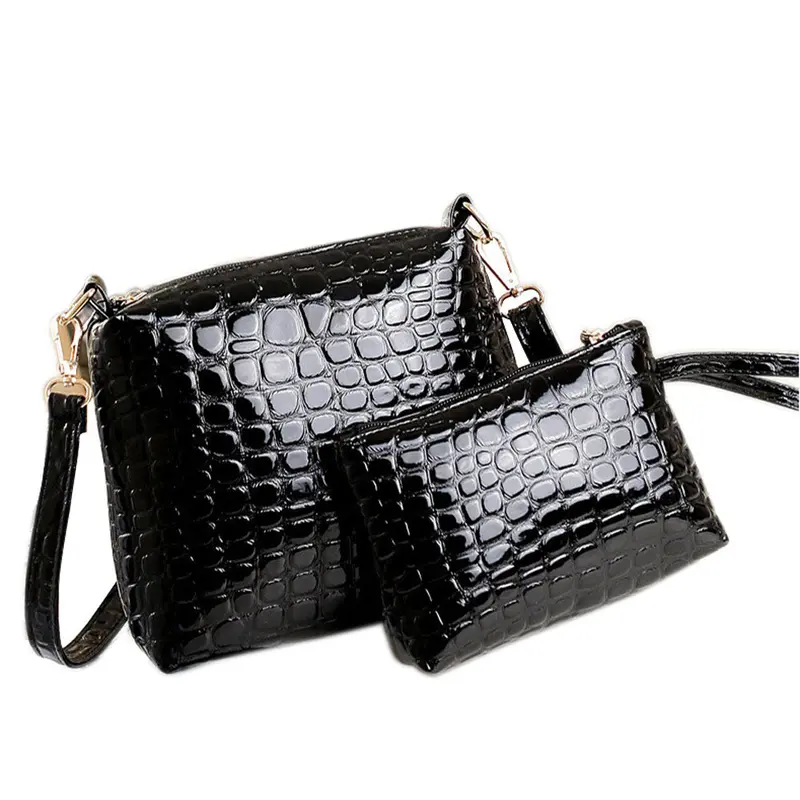 2Pcs Women Bag Hbag Shoulder Bag Leather Messenger Bags Hbags Women Famoussatchel Purse Tote 1