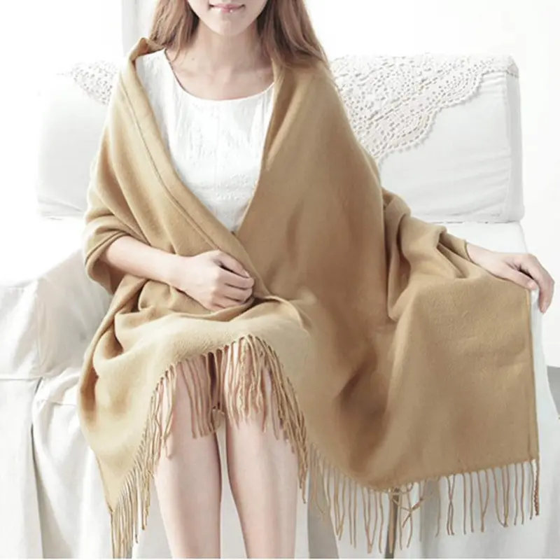 2Pcscomfortable Girl Lady Soft Shawl Scarves Long Scarf Pashmina Wrap 2