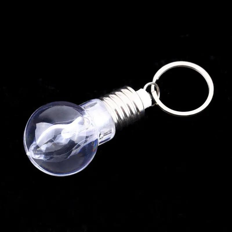 2Pcsled Flashlight Light Bulb Key Ring Keychain Lamp Torch 2