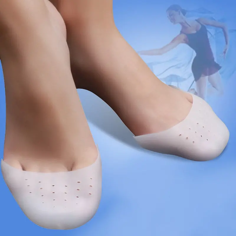 2Pcssilicone Gel Toe Soft Ballet Pointe Dance Shoes Pads Foot Care Protector 1