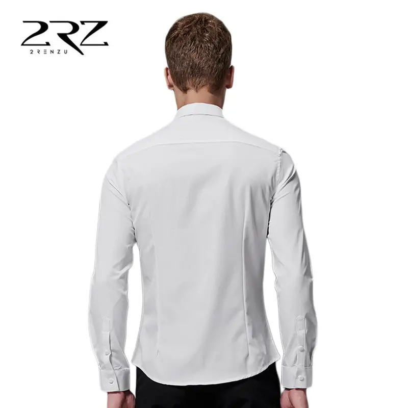 2Rz Formalcasualable Design Turn-Down Collar Shirts Slim Fitlong Sleeve Casualshirts 4