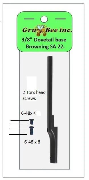 3/8" Dovetail Base For Browning Sa 22. Rifle - Free Shipping 1