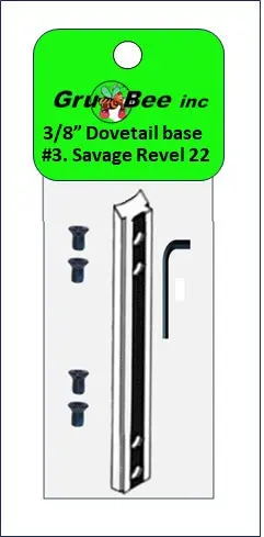 3/8" Dovetail Base For "Savage Revel" Lever Action 22 Rifle. > Free Shipping 1