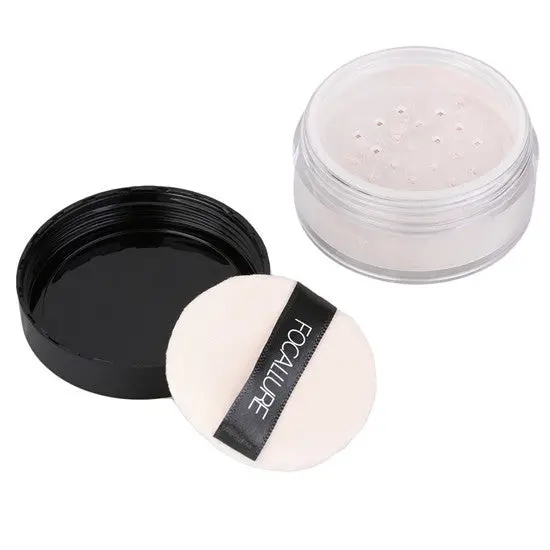 3 Colors Focallure Fabulous Moisturizing Pro Make Up Smooth Facial Pressed Loose Powder Palette Skin Finishing 1