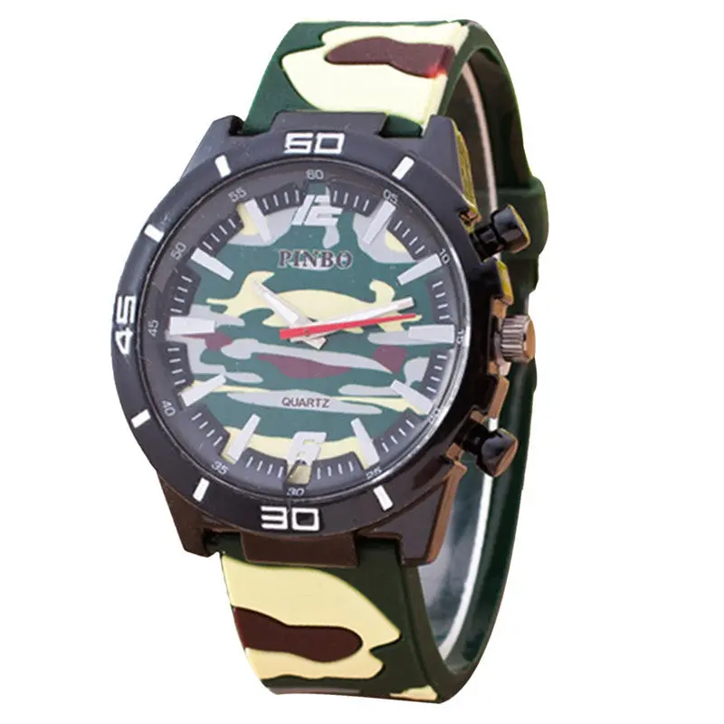 3 Colors Relojes Hombre Fashion Camouflage Auartz Watch Relogio Masculino 1