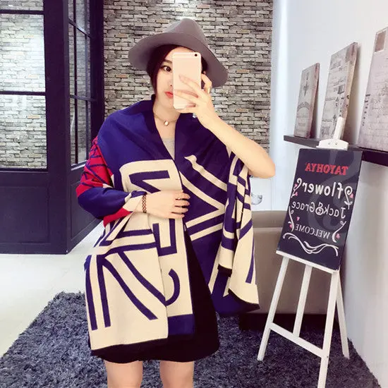 3 Colors Rice Flag Mori Style Long Scarves Wrapswarm Vintage Imitation Cashmere Curling Scarf Shawl 1