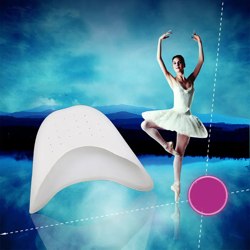 3 Pair Toe Protector Toe Support Ballet Shoe Covers High Heels Pointed Toes Silica Gel Protective Toe Sleeve White 1