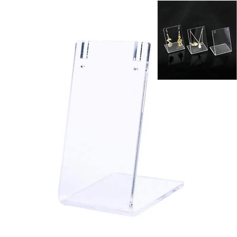 3 Pcs Clear Necklace Pendant Earring Display Stand Rack Accessories Jewelry Holder 56979 1