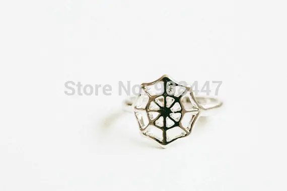 30 Pcs-R134 Simple Spider Web Knuckle Ring,Pinky Cobweb Ring,Midi Web Ring - 2