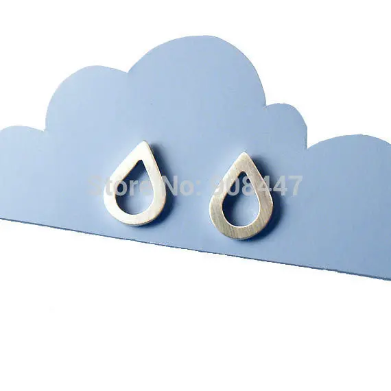 30 Pcs-S034 Waterdrop Stud Earrings Raindrop Studs Simple Raindrop Stud Earrings - Over $10 1