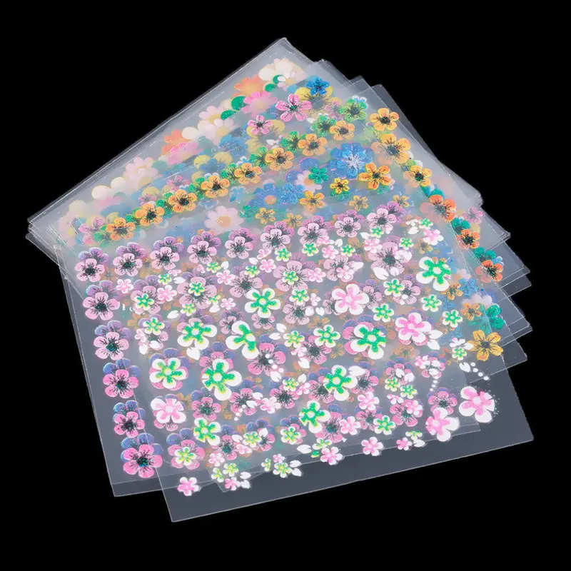 30 Sheet Flower Sticker Decal Nail Art Decorationcolorful Stickers 1