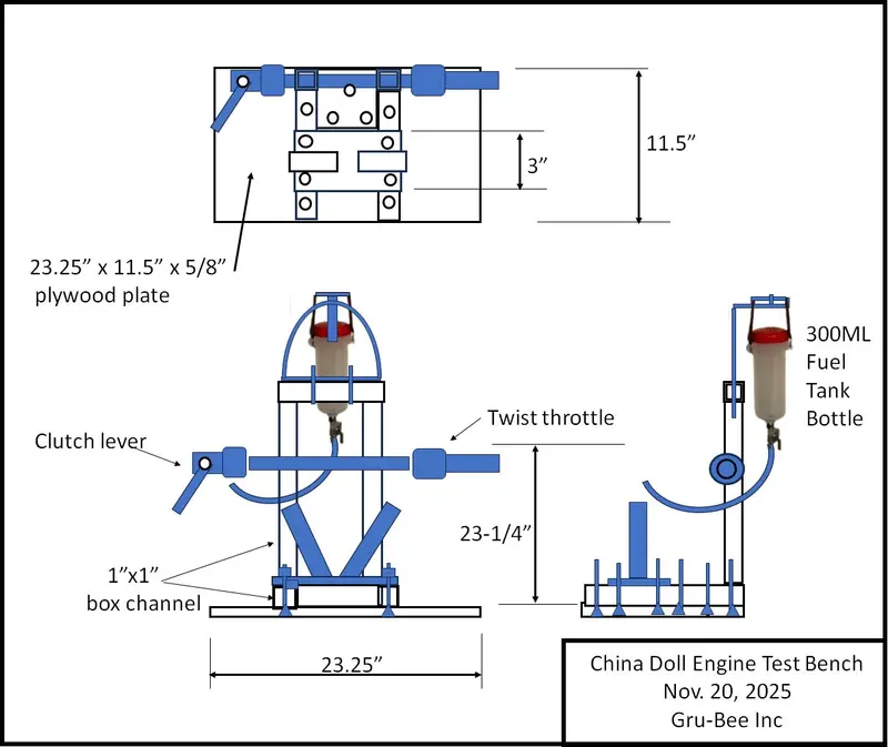 300Ml Fuel Tank For Engine Test Stand 1