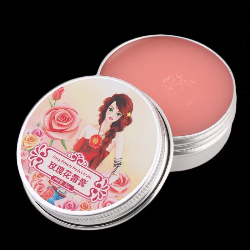 30G Anti-Cracking Rose Cream Lip Balm Moisturizing Natural Lip Cream Care Weaken Wrinkles Nude Pigt Rose Red 1