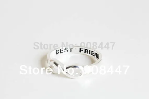30Pcs- Best Friends Ring Infinity Ring Engraved Rings O Jewelry Gold Silver Plated Friends Gifts Rings 1