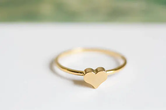 30Pcs-R222 Love Heart Top Of Finger Over The Midi Tip Finger Above The Knuckle Ring 2