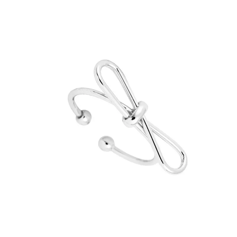 30Pcs Rings Gold Silver And Rose Gold Plated Adjustable Simple Handmade Bow Knot Rings 2