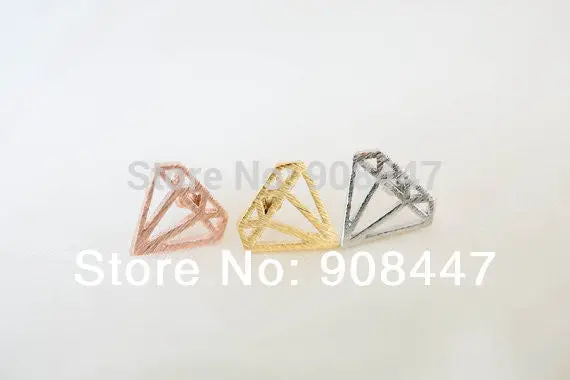 30Pcs-S028 Jewelry Gold Silver Rose Flat Subulate Stud Earrings Jewery 1
