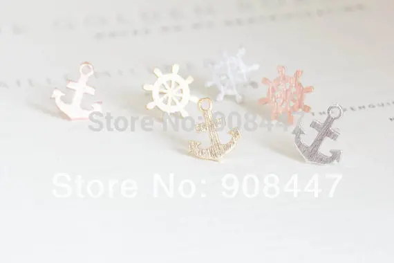30Pcs-S042 Jewelry Earrings Funky Anchor And Rudder Earring Set 1