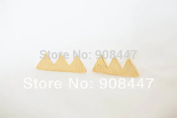 30Pcs-S052 Jewelry 6 Mountain 18K Gold Prom Unique Fun Mustache Earrings Jewelry 1