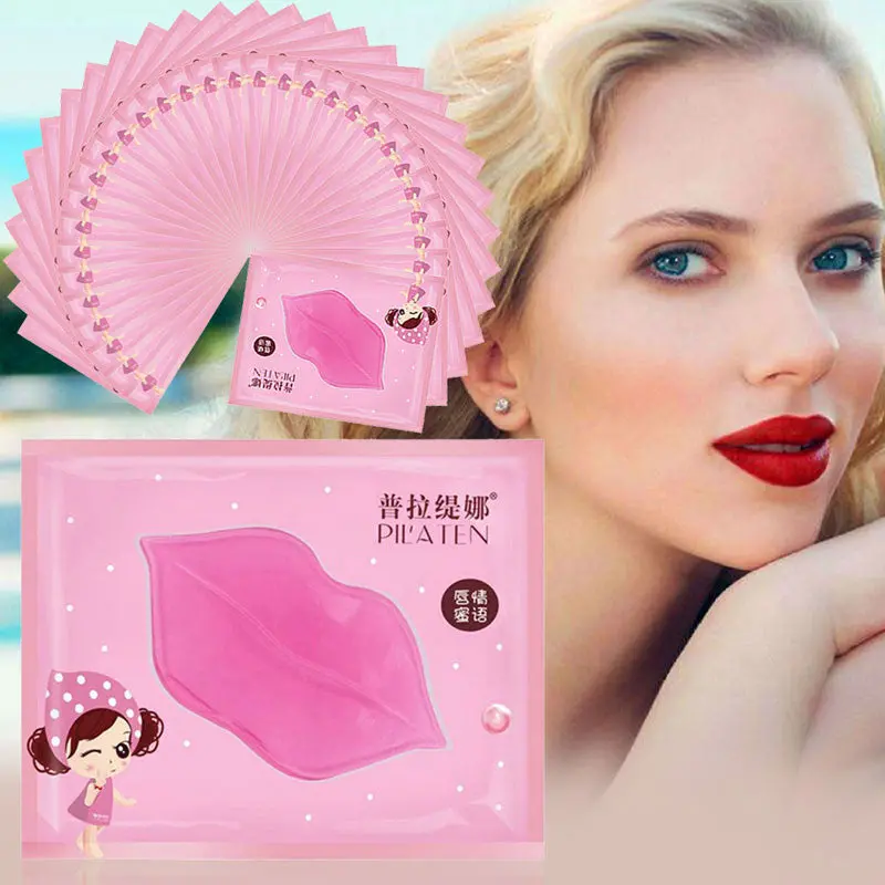30Pcs Skin Care Crystal Collagen Lip Mask Moisture Essence Lip Care Pads Anti Ageing Wrinkle Patch Pad Gel 1