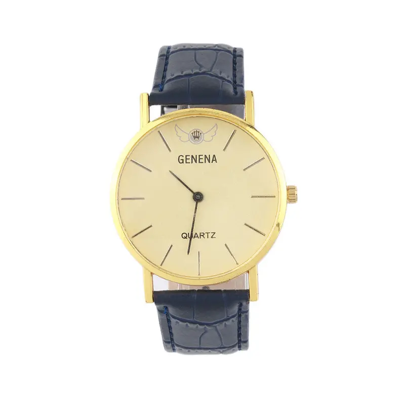 36Mm Wing Pattern Golden Round Shell Dial Bracelet Quartz Analog Wrist Watch 3