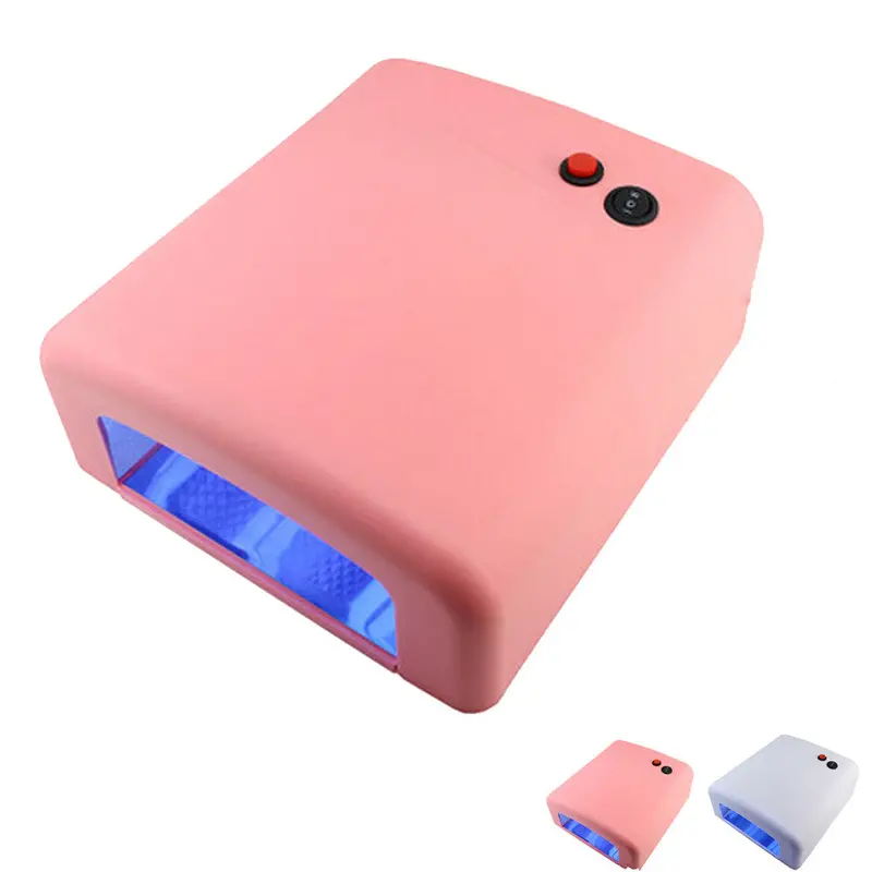 36W Nail Art Led Uv Gel Curing Lamp Dryer Timer Polish Kit Tool 2