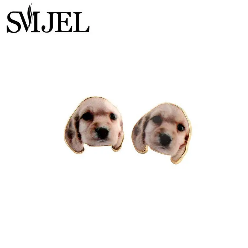3D Animal Dog Earrings Lovely Gold Puppy Dachshund Dog Stud Earrings Party Earrings Gift Oed054 2