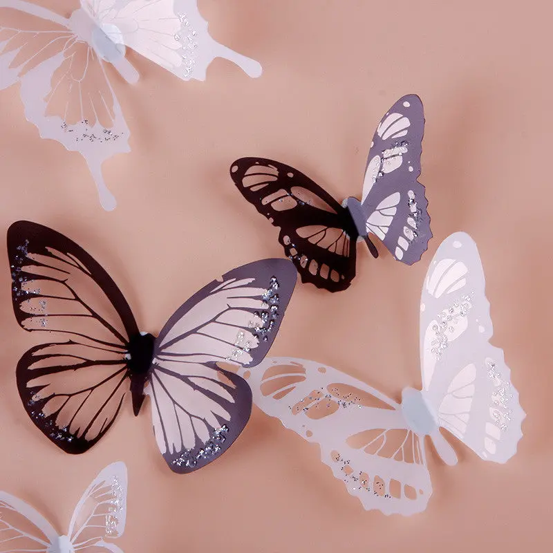 3D Butterfly Design Art Decal Wall Stickers Home Room Curtain Decorations 84350 1