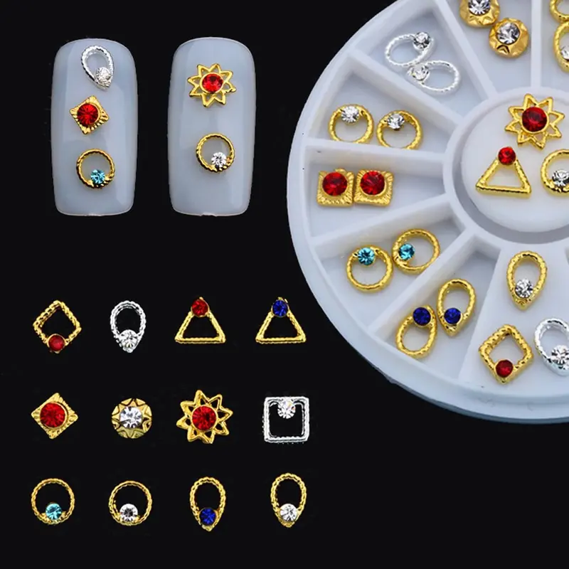 3D Gold Decal Stickers Nail Art Tip Diy Decoration Stamping Manicure 1